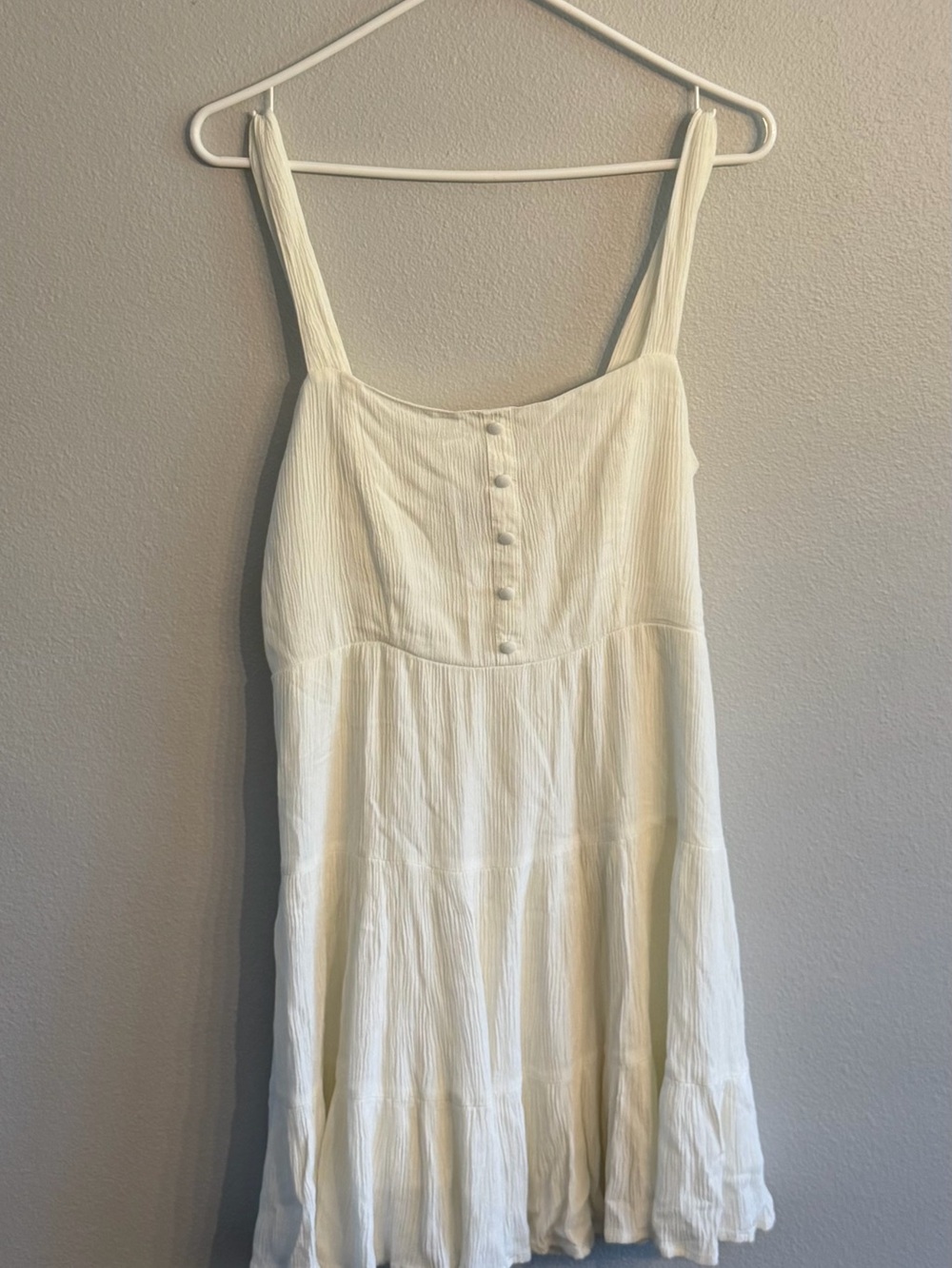 Forever 21 Dress Cream Sundress Size Large